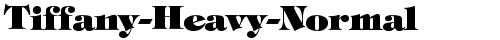 Tiffany-Heavy-Normal Regular font TrueType gratuito