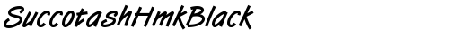 SuccotashHmkBlack Regular truetype font