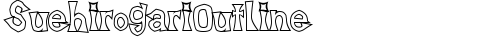 SuehirogariOutline Regular truetype font