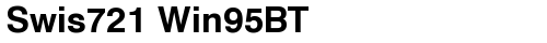 Swis721 Win95BT Bold truetype шрифт