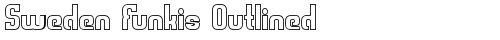 Sweden Funkis Outlined Regular truetype font