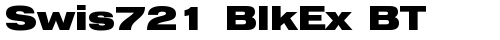 Swis721 BlkEx BT Bold truetype шрифт бесплатно