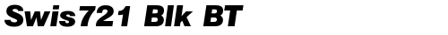 Swis721 Blk BT Bold Italic truetype fuente gratuito