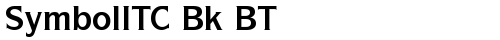 SymbolITC Bk BT Bold TrueType-Schriftart