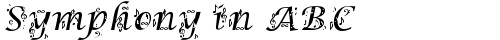 Symphony in ABC Regular truetype font