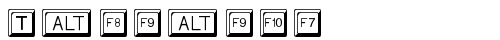 Tastatur Regular truetype шрифт бесплатно