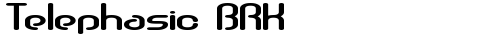 Telephasic BRK Normal truetype font