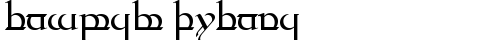 Tengwar Quenya Regular truetype шрифт