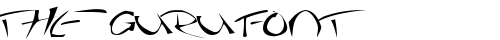 The Guru Font Regular truetype шрифт бесплатно