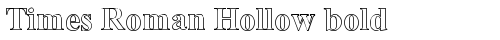 Times Roman Hollow bold Bold TrueType-Schriftart