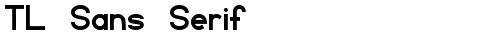 TL Sans Serif Regular truetype font