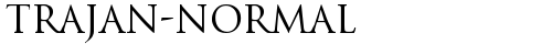 Trajan-Normal Regular truetype font