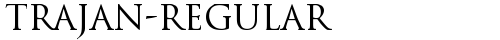 Trajan-Regular Regular truetype font