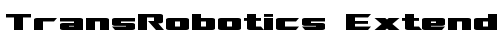 TransRobotics Extended Regular free truetype font