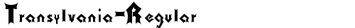Transylvania-Regular Regular font TrueType