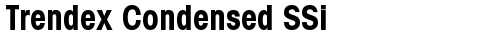 Trendex Condensed SSi Bold Condensed truetype шрифт