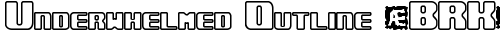 Underwhelmed Outline (BRK) Regular truetype шрифт