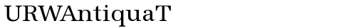 URWAntiquaT Regular truetype font
