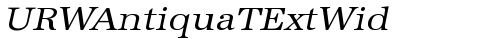 URWAntiquaTExtWid Oblique truetype шрифт
