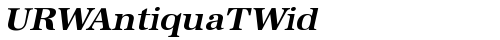 URWAntiquaTWid Bold Oblique truetype font