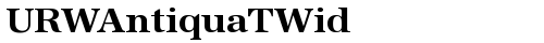 URWAntiquaTWid Bold TrueType-Schriftart