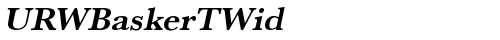 URWBaskerTWid Bold Oblique TrueType-Schriftart
