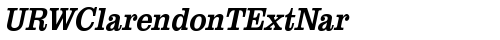 URWClarendonTExtNar Oblique truetype шрифт
