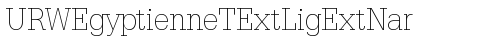 URWEgyptienneTExtLigExtNar Regular font TrueType