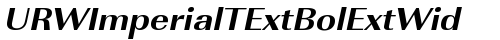 URWImperialTExtBolExtWid Oblique truetype шрифт