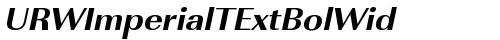 URWImperialTExtBolWid Oblique truetype шрифт