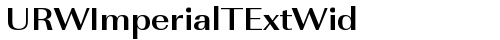 URWImperialTExtWid Bold truetype шрифт