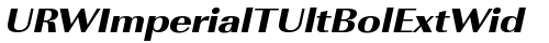 URWImperialTUltBolExtWid Oblique truetype шрифт