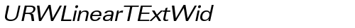 URWLinearTExtWid Oblique TrueType-Schriftart