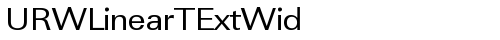 URWLinearTExtWid Regular truetype шрифт бесплатно
