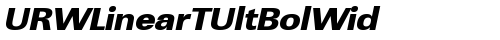 URWLinearTUltBolWid Oblique truetype шрифт