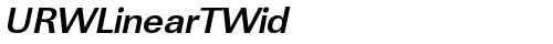 URWLinearTWid Bold Oblique Truetype-Schriftart kostenlos