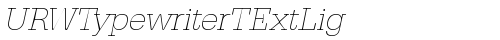 URWTypewriterTExtLig Oblique free truetype font