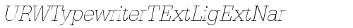 URWTypewriterTExtLigExtNar Oblique truetype шрифт