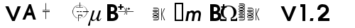 vac tube symbols v1.2 Regular truetype шрифт бесплатно