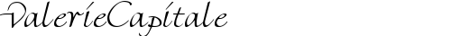 ValerieCapitale Regular truetype font