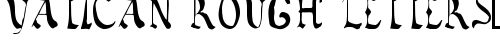 Vatican Rough Letters, 8th c. Regular truetype font