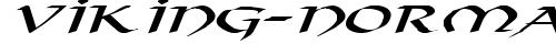 Viking-Normal Ex Italic Regular truetype font