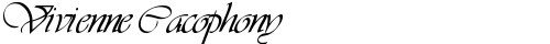 Vivienne Cacophony Regular free truetype font