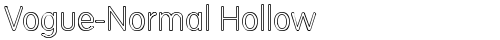 Vogue-Normal Hollow Regular truetype font
