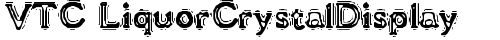 VTC LiquorCrystalDisplay Regular truetype шрифт