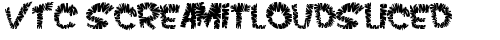 VTC ScreamItLoudSliced Regular truetype шрифт