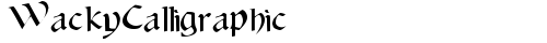 WackyCalligraphic Regular truetype шрифт