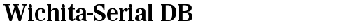 Wichita-Serial DB Bold font TrueType