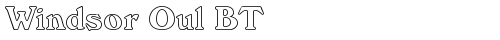 Windsor Oul BT Regular free truetype font