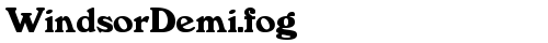 WindsorDemi.fog Regular truetype font